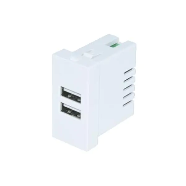 Modul de priză pentru încărcător USB tip A+A cu două porturi 2.1A